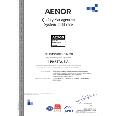cover certificate 1045 2012 001 00 pareta